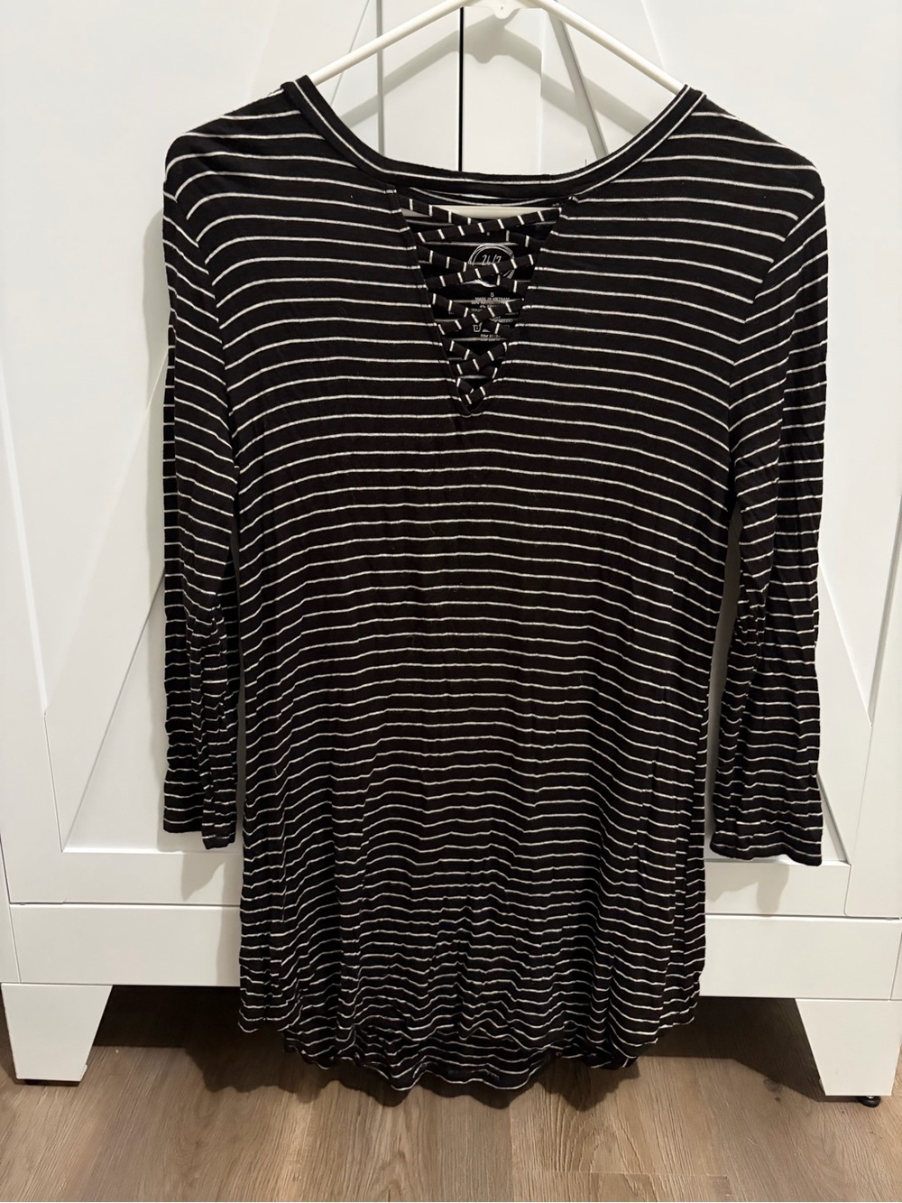 Striped Black and White Women’s Top